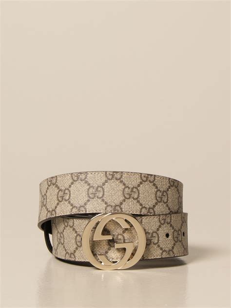 cintura gucci monogram senza fibbia|Cintura in tessuto GG Supreme con fibbia .